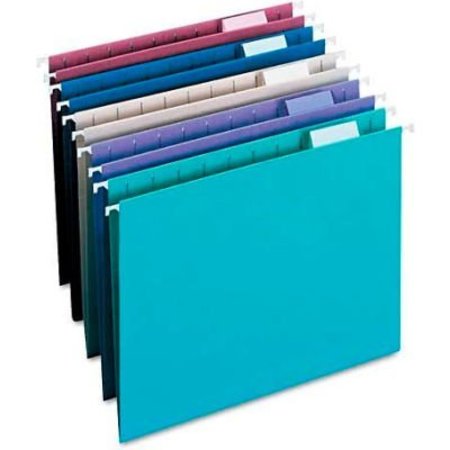SMEAD Smead® Designer Assortment Hanging Folders, 1/5 Tab, 11 Point Stock, Letter, 25/Box 64056